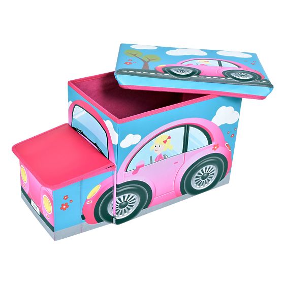 Boîte à jouets Voiture rose