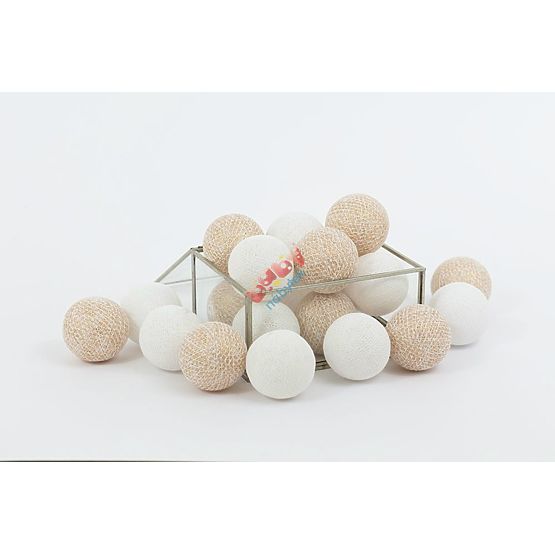 Boules de coton - or