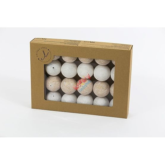 Boules de coton - or