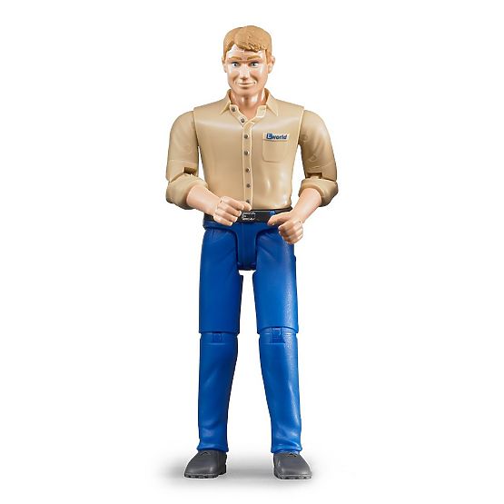 Bruder BWORLD Figurine homme pantalon bleu