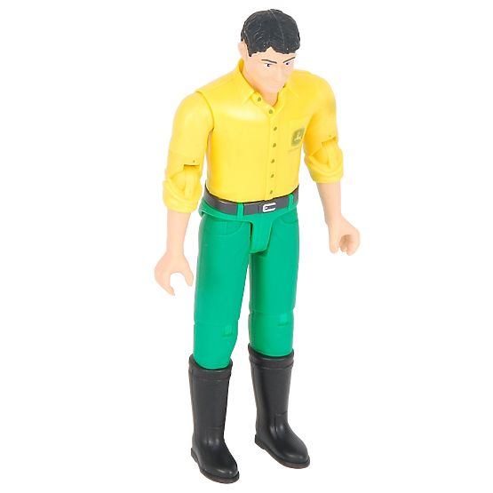 Bruder BWORLD Figurine John Deere chemise jaune, pantalon vert