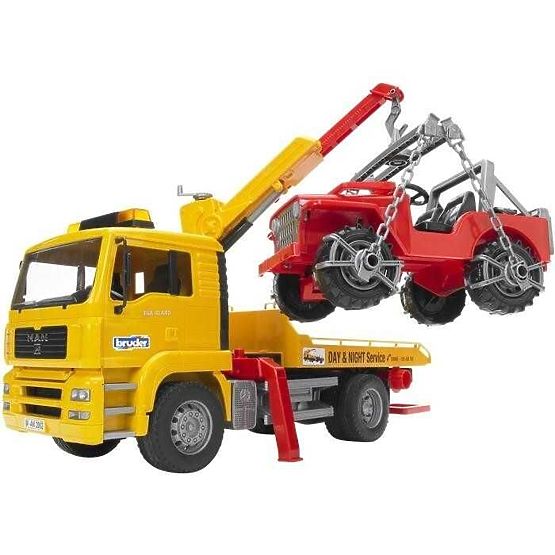 Bruder Camion de dépannage MAN et Jeep