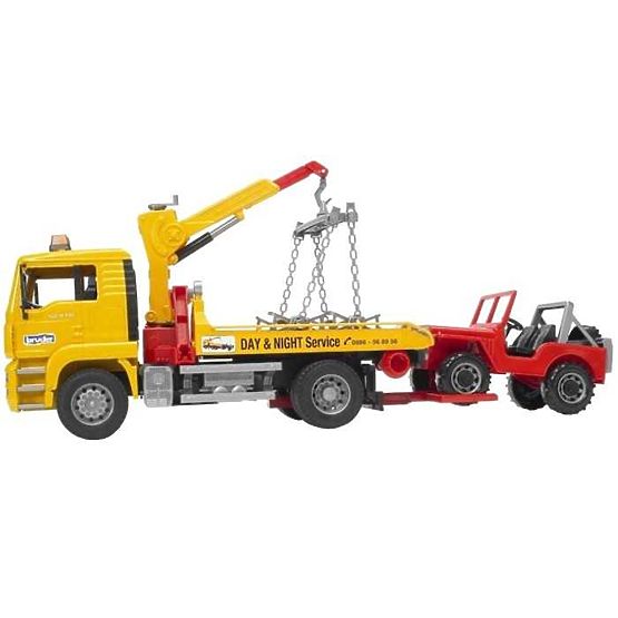 Bruder Camion de dépannage MAN et Jeep