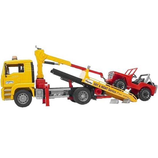 Bruder Camion de dépannage MAN et Jeep