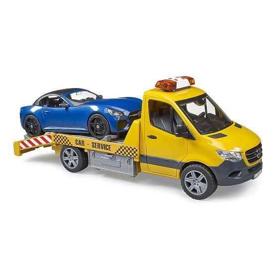 Bruder Camion de Remorquage MB Sprinter avec Voiture de Sport