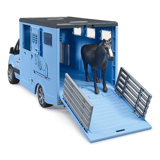 Bruder Camion de transport d'animaux MB Sprinter avec figurine de cheval