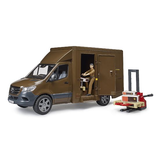 Bruder Camionnette UPS MB Sprinter avec figurine et accessoires
