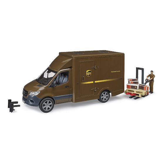 Bruder Camionnette UPS MB Sprinter avec figurine et accessoires