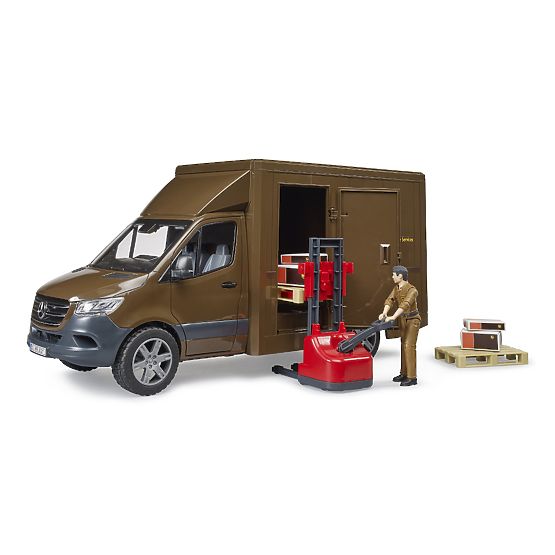 Bruder Camionnette UPS MB Sprinter avec figurine et accessoires