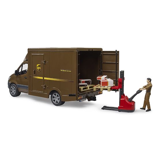 Bruder Camionnette UPS MB Sprinter avec figurine et accessoires