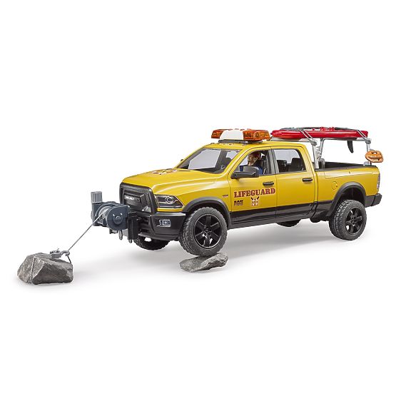 Bruder Dodge RAM de la garde côtière avec sauveteur et accessoires