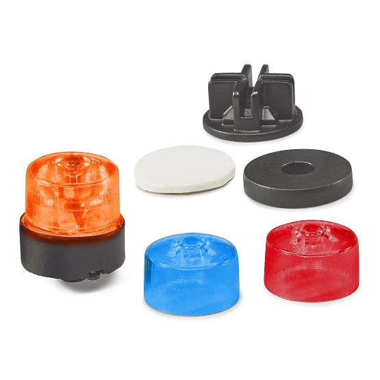 Bruder Gyrophare avec couvercles de 3 couleurs