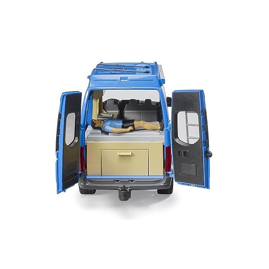 Bruder MB Sprinter Camper avec conducteur et accessoires