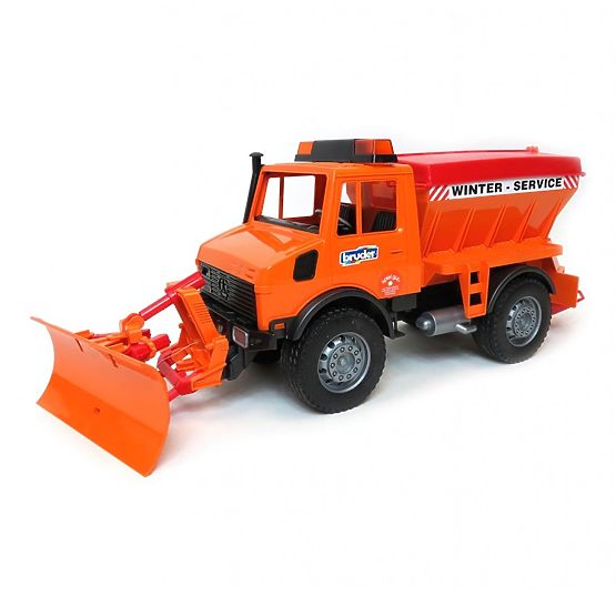 Bruder Mercedes Benz UNIMOG Épandeur avec lame