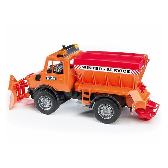 Bruder Mercedes Benz UNIMOG Épandeur avec lame
