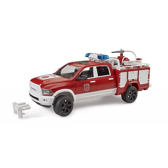 Bruder RAM 2500 Camion de pompiers avec gyrophare lumineux et sonore