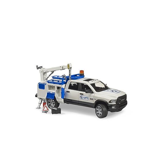 Bruder RAM 2500 Véhicule de service avec bras pivotant et gyrophare