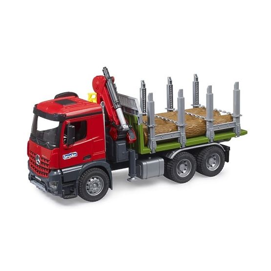 Bruder Transporteur de bois avec grue hydraulique MB Arocs