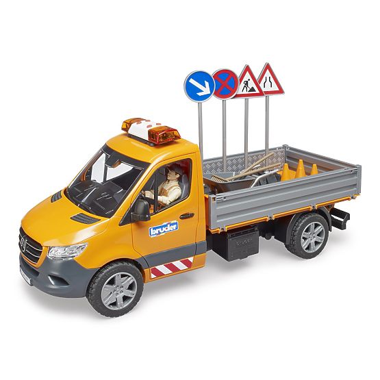 Bruder Véhicule d'entretien routier MB Sprinter avec figurine et accessoires