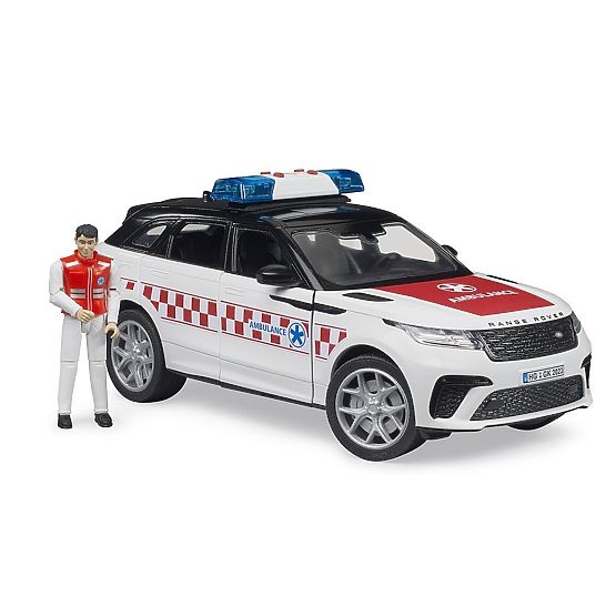 Bruder Véhicule de secours médical Range Rover Velar avec conducteur