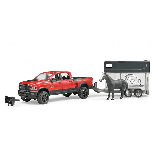 Bruder Voiture Tout-Terrain RAM avec Transporteur de Chevaux