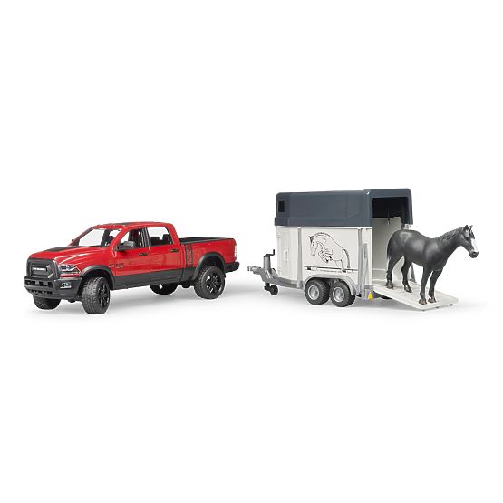 Bruder Voiture Tout-Terrain RAM avec Transporteur de Chevaux