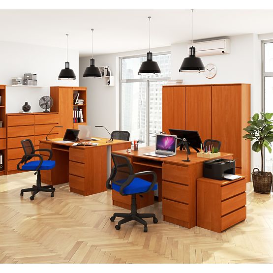 BUREAU A-11 CLP 6TIROIRS AULNE