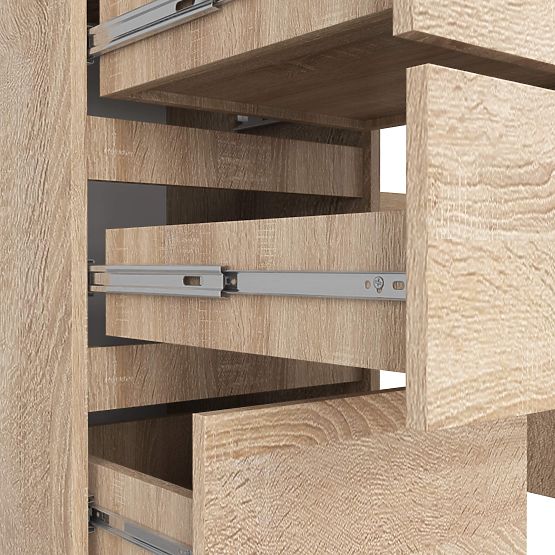 BUREAU A-11 CLP 6TIROIRS CHÊNE SONOMA