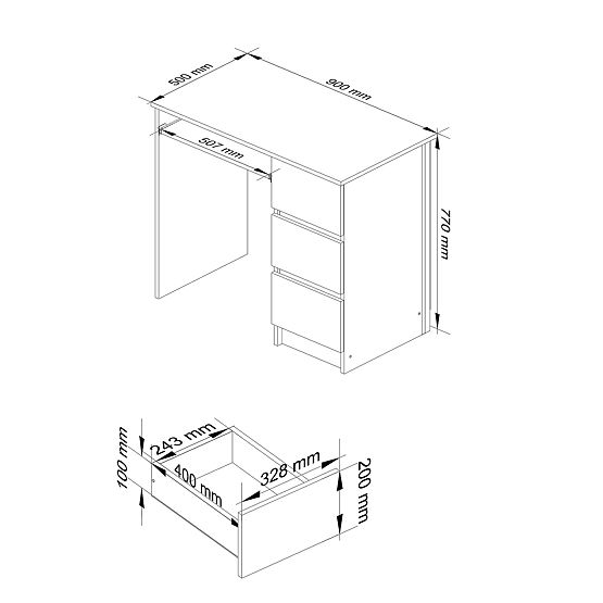 BUREAU A-6 CLP AULNE DROITIER