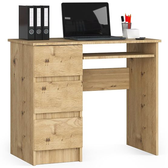 BUREAU A-6 CLP CHÊNE ARTISAN GAUCHE