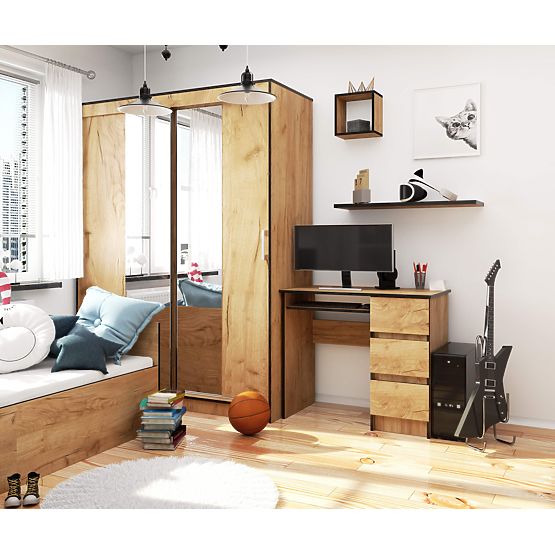 BUREAU A-6 CLP CHÊNE CRAFT DROITIER