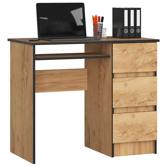 BUREAU A-6 CLP CHÊNE CRAFT DROITIER