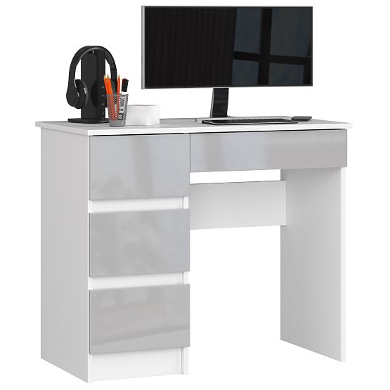 BUREAU A-7 CLP MÉTALLIQUE BRILLANT GAUCHE