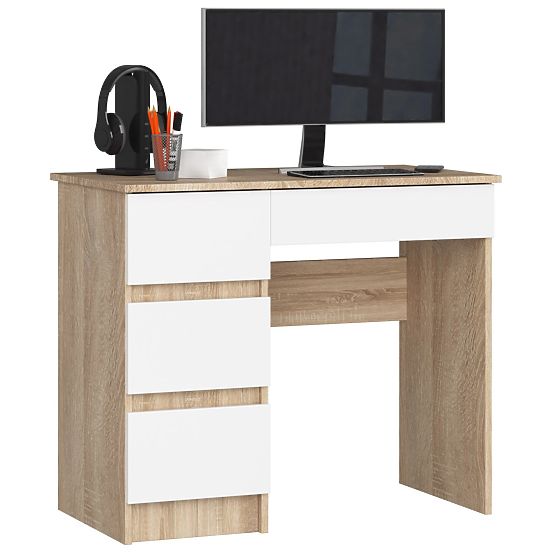 BUREAU A-7 CLP PK CHÊNE SONOMA / BLANC GAUCHE