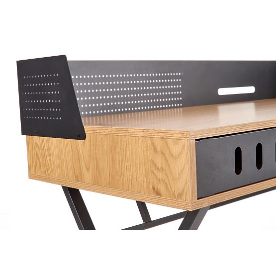 Bureau B43 - chêne doré / noir