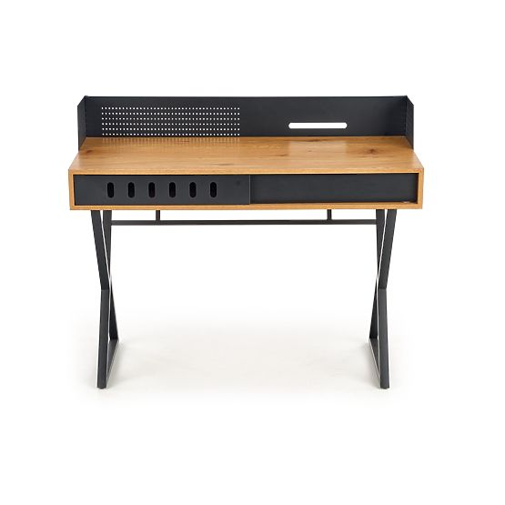 Bureau B43 - chêne doré / noir
