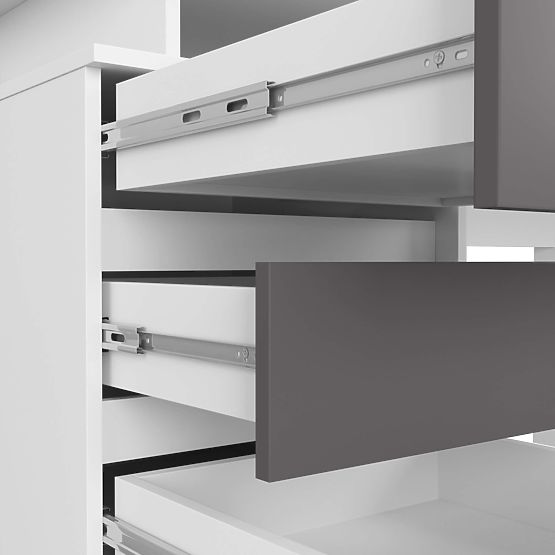 BUREAU CLP 135cm PK BLANC / GRIS