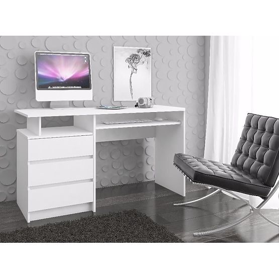 BUREAU CLP 135cm PK BLANC