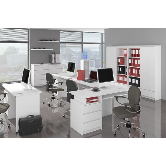 BUREAU CLP 135cm PK BLANC