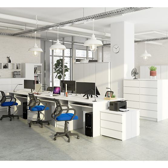 BUREAU CLP 135cm PK BLANC