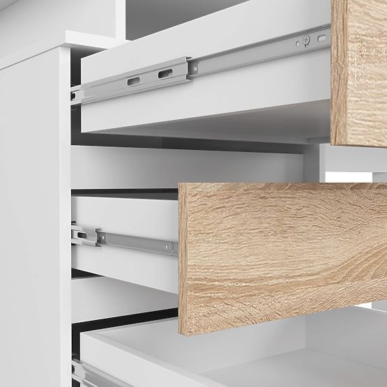 BUREAU CLP 135cm PK BLANC / SONOMA