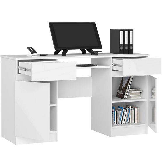 BUREAU CLP A5 2D 2T PK BLANC BRILLANT