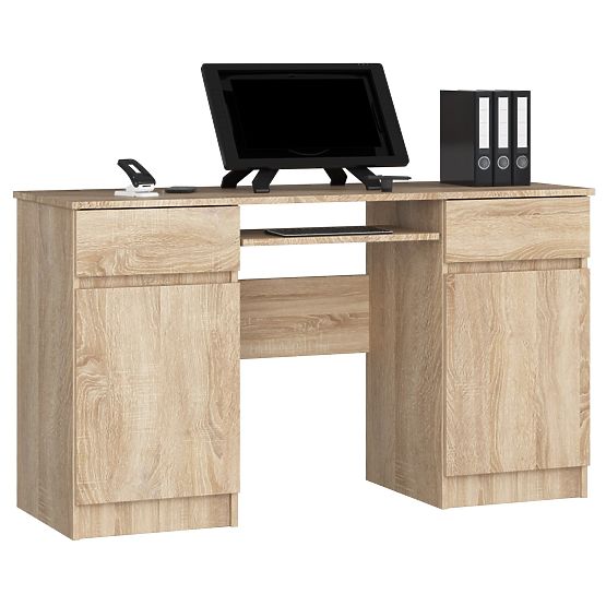 BUREAU CLP A5 2D 2T PK CHÊNE SONOMA
