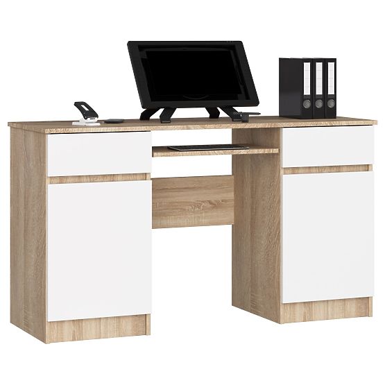 BUREAU CLP A5 2D 2T PK SONOMA / BLANC