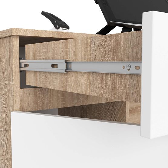 BUREAU CLP A5 2D 2T PK SONOMA / BLANC