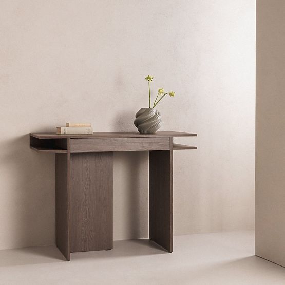 Bureau/console avec tiroir Kanso, Chêne Baltic Storm