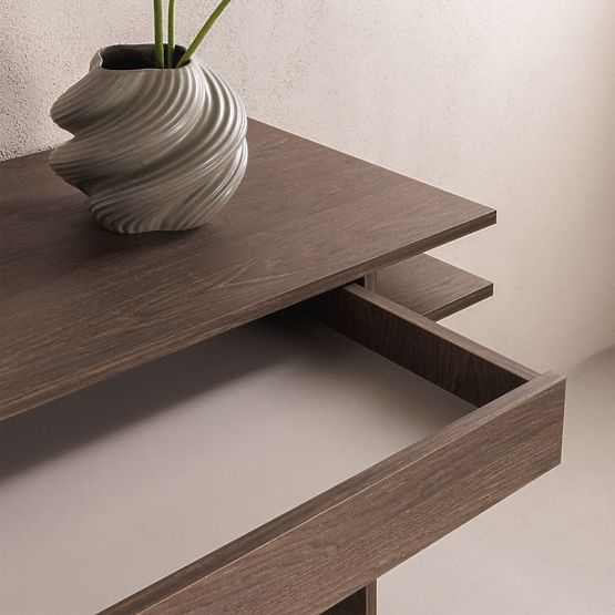 Bureau/console avec tiroir Kanso, Chêne Baltic Storm