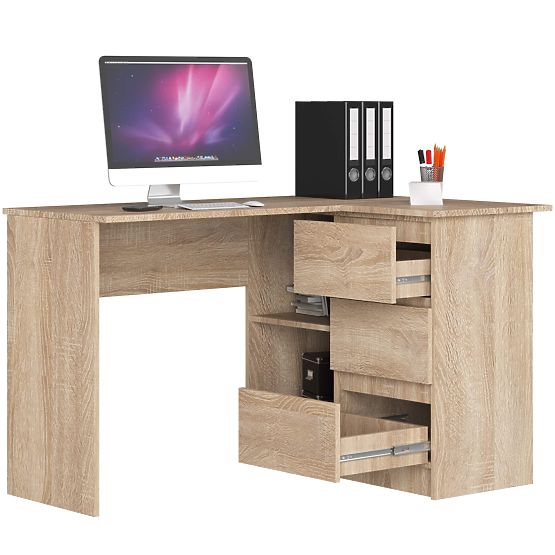 BUREAU D'ANGLE B16 CLP DROIT CHÊNE SONOMA