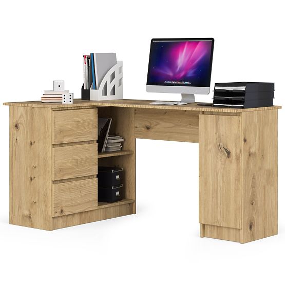 BUREAU D'ANGLE B20 CLP GAUCHE PK CHÊNE ARTISAN