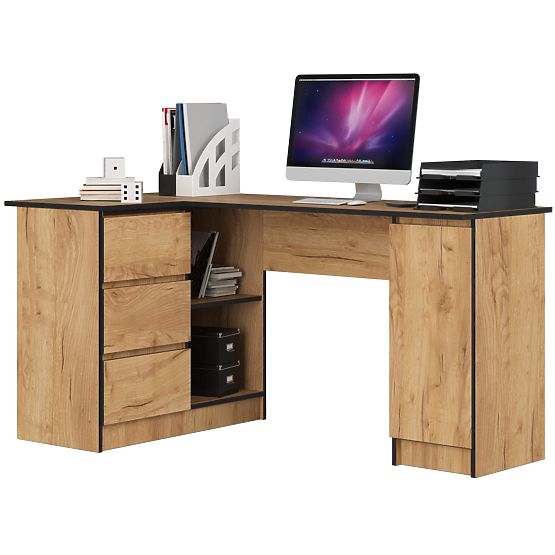 BUREAU D'ANGLE B20 CLP GAUCHE PK CHÊNE CRAFT